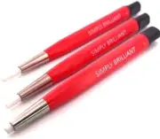 Fiberglass Scratch Brush Pen 3 Pack Jewelry Watch Coin Cleaning Electronic Appli