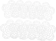 DOITOOL 10pcs Plastic Mesh Sheets for DIY Crafts Flower Shaped Canvas Durable Plastic Canvas for Embroidery Home Decor Fashion Accessories