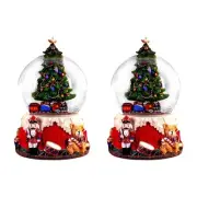 Christmas Snow Globe Music Box Lamp Night Light Craft Christmas Decoration for