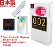 Ultra Thin Condom Japan Okamoto 002 0.02 mm Zero Two Feel like Air Nude Skinless