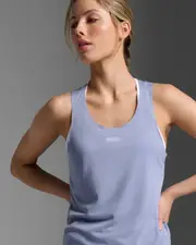 Light Speed Tech Singlet, 2XU, S, Digital Lilac/White Reflective, Female