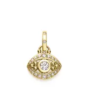 Temple St. Clair 18K Yellow Gold Evil Eye Pendant with Diamonds