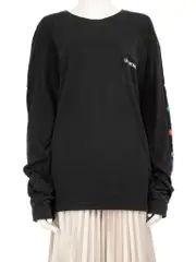 Black Multicolour Print Top
