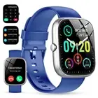 Smart Watch (Blue Band) - IP68 Waterproof, 100+ Sports Modes, Bluetooth Call