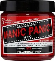 MANIC PANIC Classic Pillarbox Red Semi Permanent Hair Color - True Red Hair Dye for Women & Men That Lasts 4-6 Weeks - Vegan, Ammonia & Cruelty-Free - Create & Mix Custom Shades (4oz)