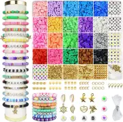 3400 Pcs Clay Beads Bracelet Making Kit, Friendship Bracelet Kit for Jewelry Mak