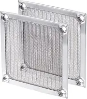 uxcell 80mm Computer Fan Filter Grills Stainless Steel Mesh Dustproof Case Cover for Computers, Pack of 2