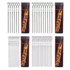 Kabob Skewers Long Handle Barbecue Skewers Flat Grill Stick Kitchen Accessories