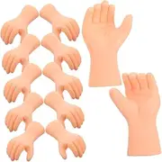 Generic 6 Pairs Realistic Plastic Hands for Crafts DIY Doll Making Accessories Detailed Miniature Components for Authentic and Creative Projects