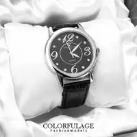 在飛比找樂天市場購物網優惠-Valentino范倫鐵諾 大數字奧地利水鑽真皮手錶腕錶 情