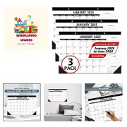 Desk Calendar 2025-2026,January 2025-June 2026,Calendar 2025-2026 with First ...