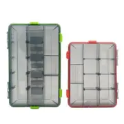 Tackle Sun-Protections Fish Lure Storage Box with Adjustable Dividers