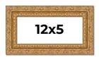 12x5 Frame Gold Ornate Solid Wood Picture Frame | 2 Inch Moulding Width | Firman