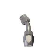Aeroflow 45 Degree Kryptalon One Piece Full Flow Swivel Hose End Titanium -12AN