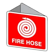 3d Fire Hose With Symbol Sign | Fire Safety Signs