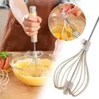 Semi-Automatic Egg Beater Hand Push Mixer Stirrer Egg Whisk 360 Rotary Blender*