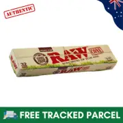 Raw Pre Rolled 1 1/4 Organic Rolling Papers AUTHENTIC 32 Cones with tips