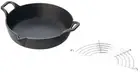 Iwachu Cast Iron Tempura Nabe 24cm Deep Fry Pot Steak Pan Nambu Tekki Japan