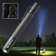 LED Flashlight Clip Mini Light Penlight Pocket Portable Pen Torch LampsNew~