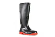 Bata Utility Safety Gumboot Black/Red Size 6
