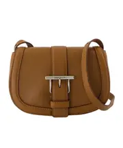 Alexander McQueen Mini T-Bar Shoulder Bag One size Brown