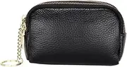 [VALICLUD] Multi-Layer Coin Purse Wallet Zipper Cowhide Handbag for Women Girls Portable Change Pouch Key Ring