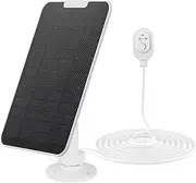 Solar Panel Charger for Arlo Cameras,5V 4W Camera Solar Panel with 9.8ft/3m Charging Cable,IP65 Waterproof, Includes Adjustable Wall Mount, 1 Pack