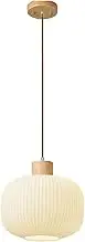 Hanging Light Japanese Pendant Light- Chandelier,Wooden Glass Hanging Light for Kitchen Island Dinning Room Corridor Bedroom,Chandelier Lighting Ceiling Lighting