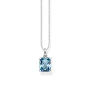 Thomas Sabo Necklace - Blue Stone Silver