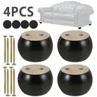 4X Wooden Furniture Legs Beds Cabinet Settees Sofas Feet Pine Replacement ₱