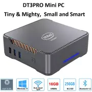 New DT3PRO Mini PC Intel N100 Windows 11 DDR4 8/16GB 256/512GB WIFI5 1000M LAN