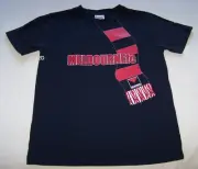 Melbourne Demons AFL AF2019Y Boys Short Sleeve Scarf Print T Shirt Size 12 New