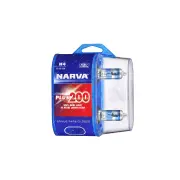 Narva H4 12 Volt 60 / 55W P43T Plus 200 Globes - Blister pack of 2