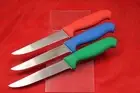Dawson River Boning Knife 6 Inch Blade Set of Three. Non Slip Soft Feel Handle