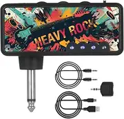 Hellery Guitar Headphone Amp USB Rechargeable for Creativity Recording Accessory