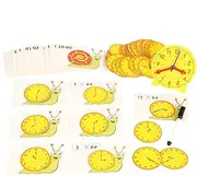 Clock Learning for Kids | Learn to Tell Time Snail Clock - Fun Educational Science Kit, Early Development Activity for 3+ Years Old Kids