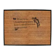 Fishing Dw Fish Noun - Funny Novelty Doormat Man Cave Floor mat