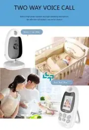 Baby Monitor Camera 2.0 Inch LCD Wireless Music Intercom Portable Temp - Monitor