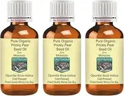 Devprayag Pure Organic Prickly Pear seed Oil (Opuntia ficus-indica) Natural Therapeutic Grade Cold Pressed (Pack of Three) 100ml x 3 (10 oz)