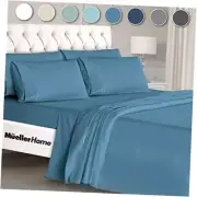 Ultratemp Bed Sheets Set, Super Soft 1800, 6 Piece California King Sheet
