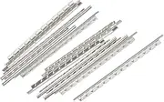 uxcell Ukulele Fret Wire Fretboard 12 Fret 1.8mm Silver Tone for Fingerboard Replacement, Pack of 24