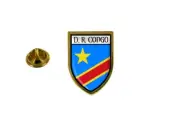 pins pin's flag national badge backpack hat shield world congo rdc