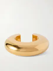 [Alaïa] Alaïa - Bumper Gold-tone Cuff - One size One size Gold