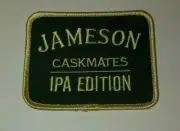 Jameson Caskmates IPA Edition 3 1/2" x 2 3/4" Iron On Cloth Patch JJ&S New