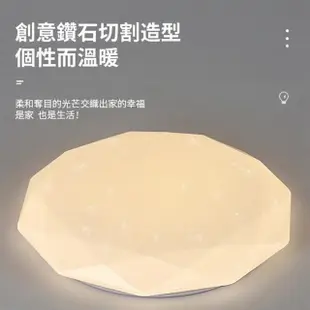 【Ogula 小倉】30W吸頂燈 星鑽燈 臥室燈 40cm無極調光 BSMI認證：R3E558(LED吸頂燈/客廳燈/星空燈)