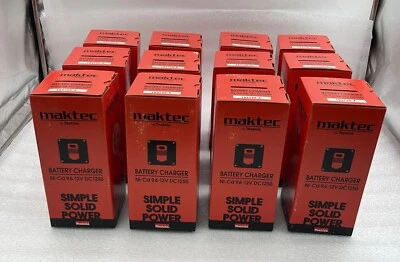 [LOT 12 PCS] Maktec By Makita DC1250 Ni-Cd 9.6-12V Battery Charger