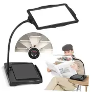 Magnifying Glass with Light and Stand 50 Ultra-Bright LEDs Full Page Table