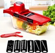 6 in 1 Multi-function Vegetable Slicer Kitchen Mandolin, Potato Chipper