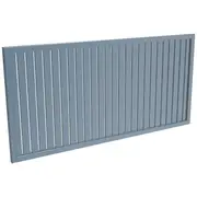 ProtectorAl 1001 - 2000 x 300 - 1000mm Deep Ocean Vertical 9mm Gap Aluminium Welded Slat Panel Vertical 9mm Gap