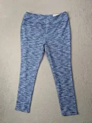 Zenergy by Chicos Spacedye Leggings Size 2 Large/12 Crop Ankle Stretch Blue